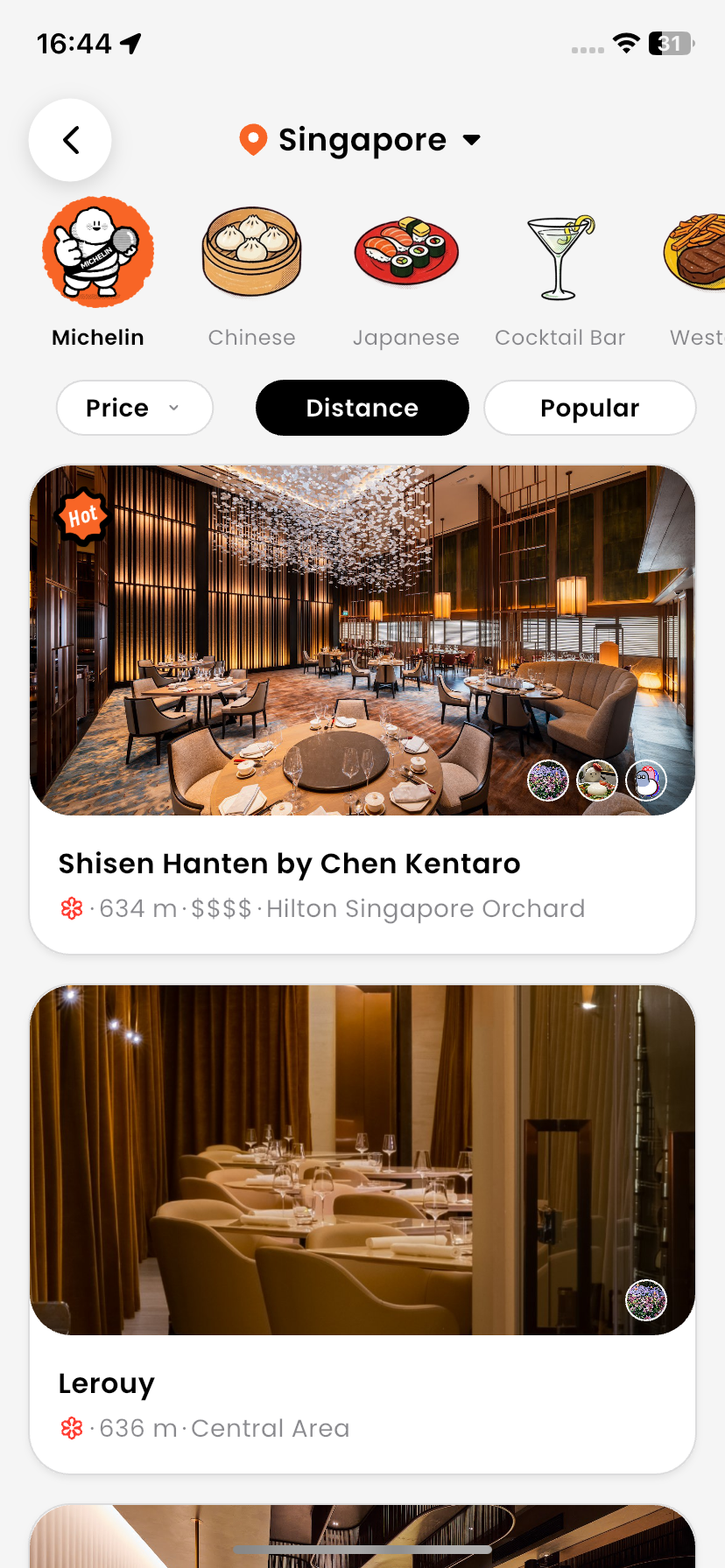 Browse nearby by cuisine